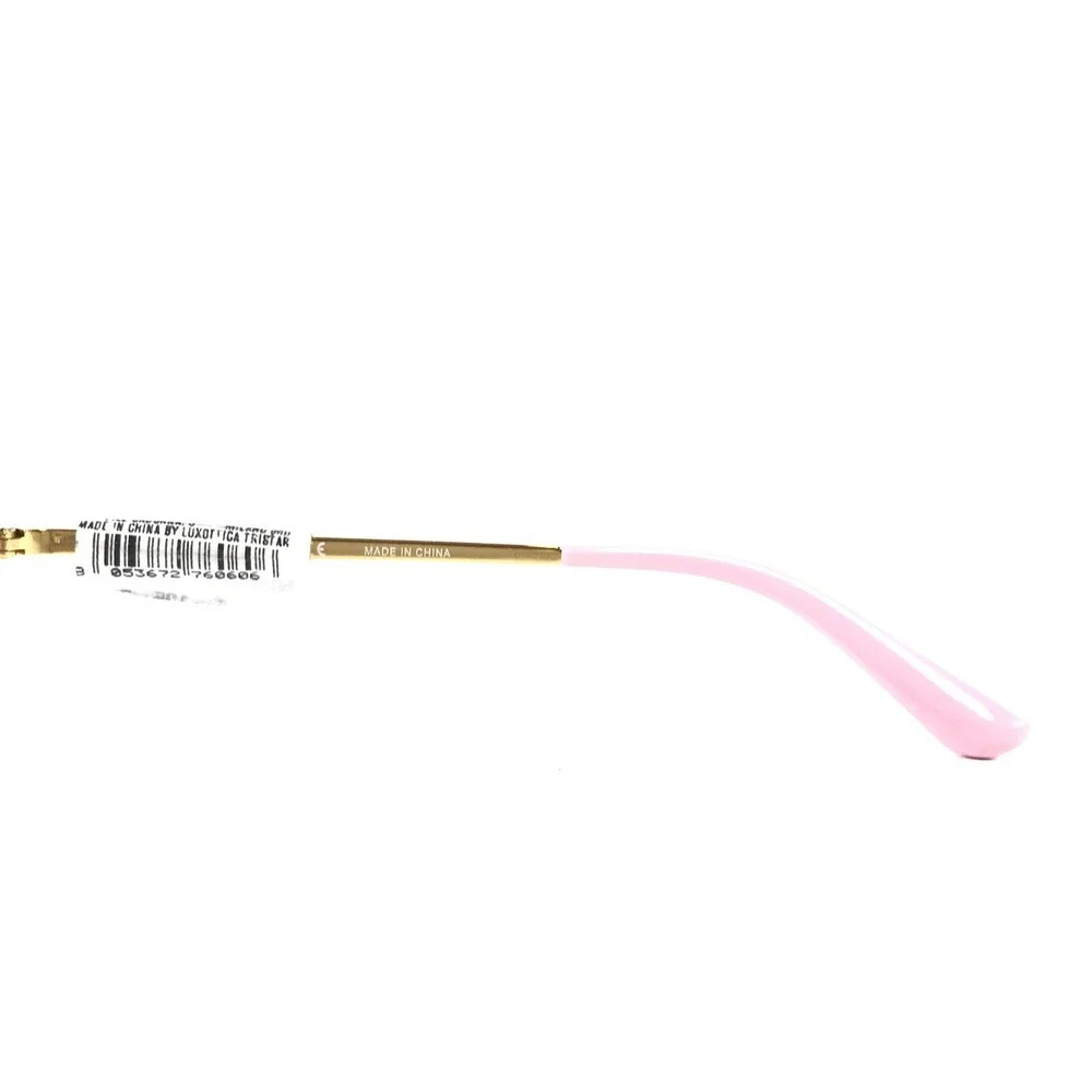 Vogue Eyeglasses Frames VO4068 5024 Gold Pink Cat Eye Full Wire Rim 51-17-135